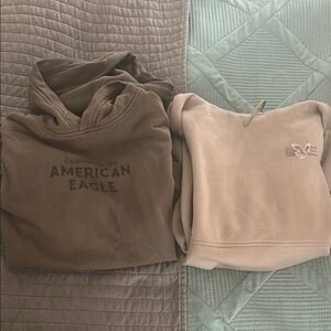 American Eagle Brown 2 Hoodie Set
